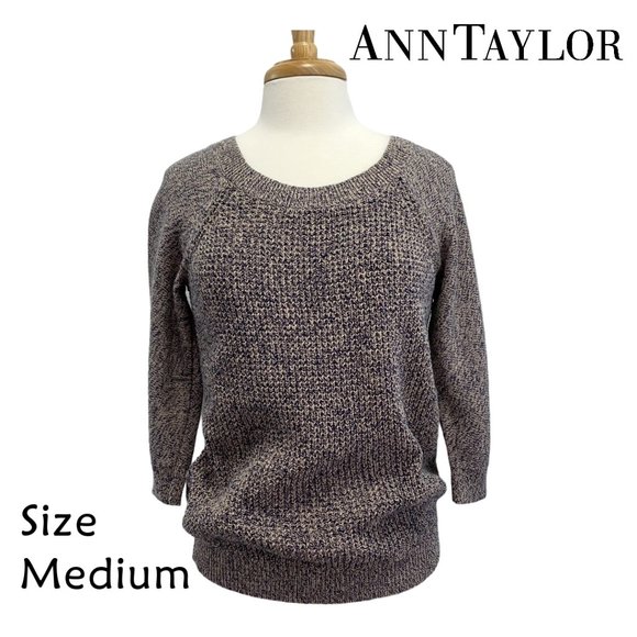 Ann Taylor Heathered Gray Sweater Size Medium